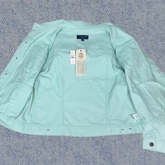 Talbots Petites Women’s Mint Green Denim Button-Up Jacket Size: Medium Petite - Picture 3 of 7